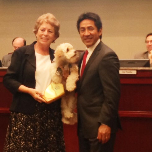 Cynthia Power, Humphrey and J. Walter Tejada, Chairman of Arlington County Board