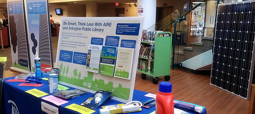 Earth Day display at Central 2014